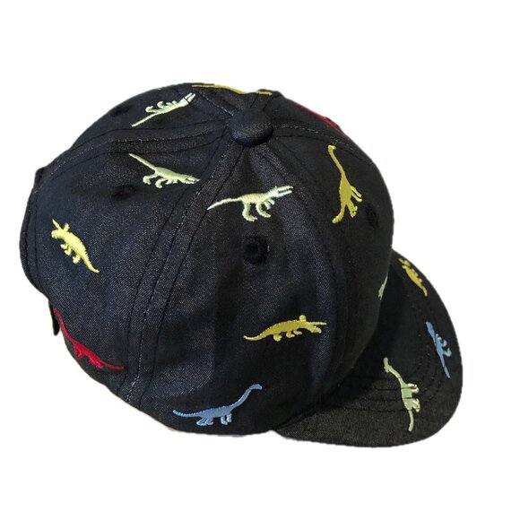 Boutique Kids Dinosaur Baseball Cap Sun Protection Embroidered Colorful Size 1-4 - Picture 4 of 8